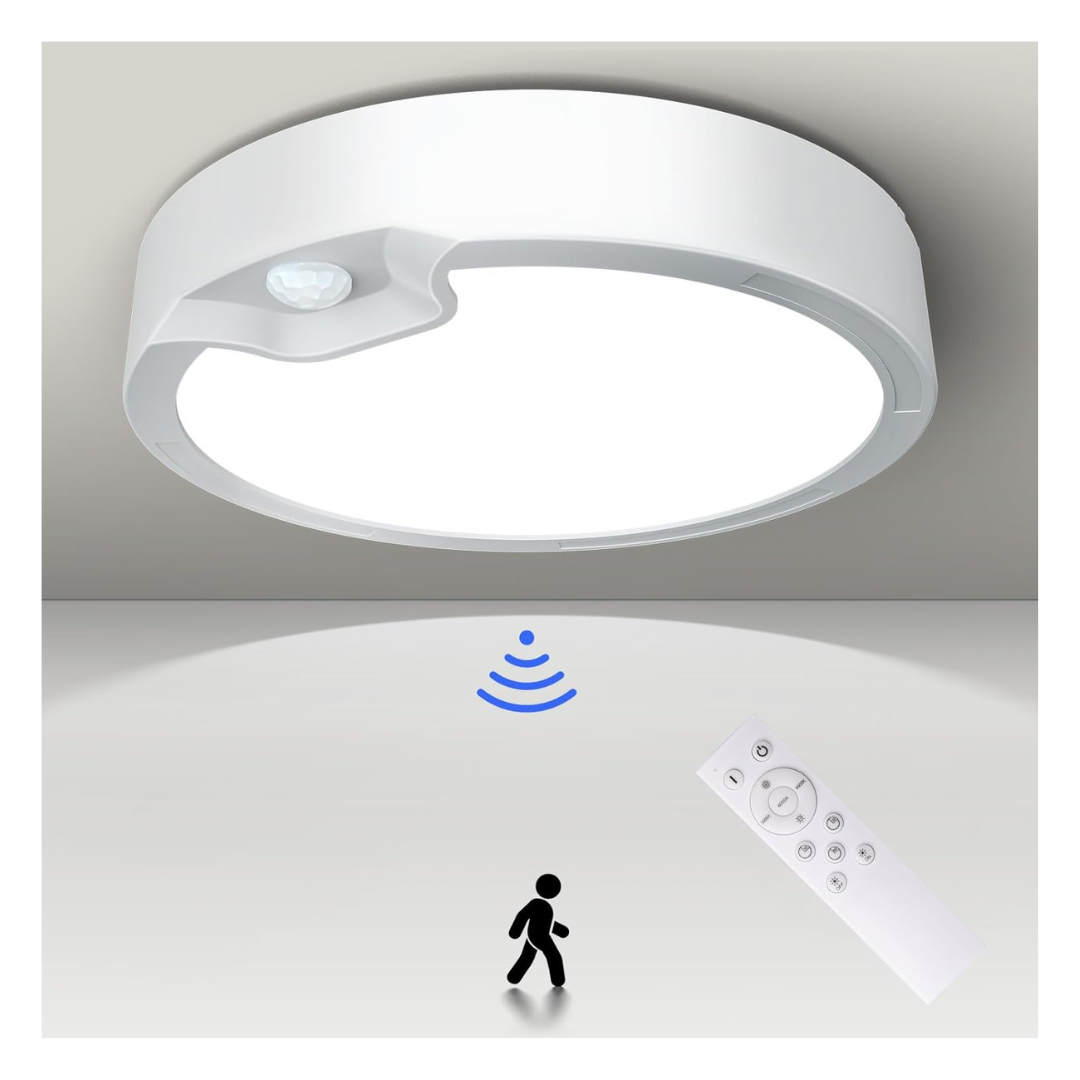 Keplug Battery Operated Wireless Motion Sensor Ceiling Light