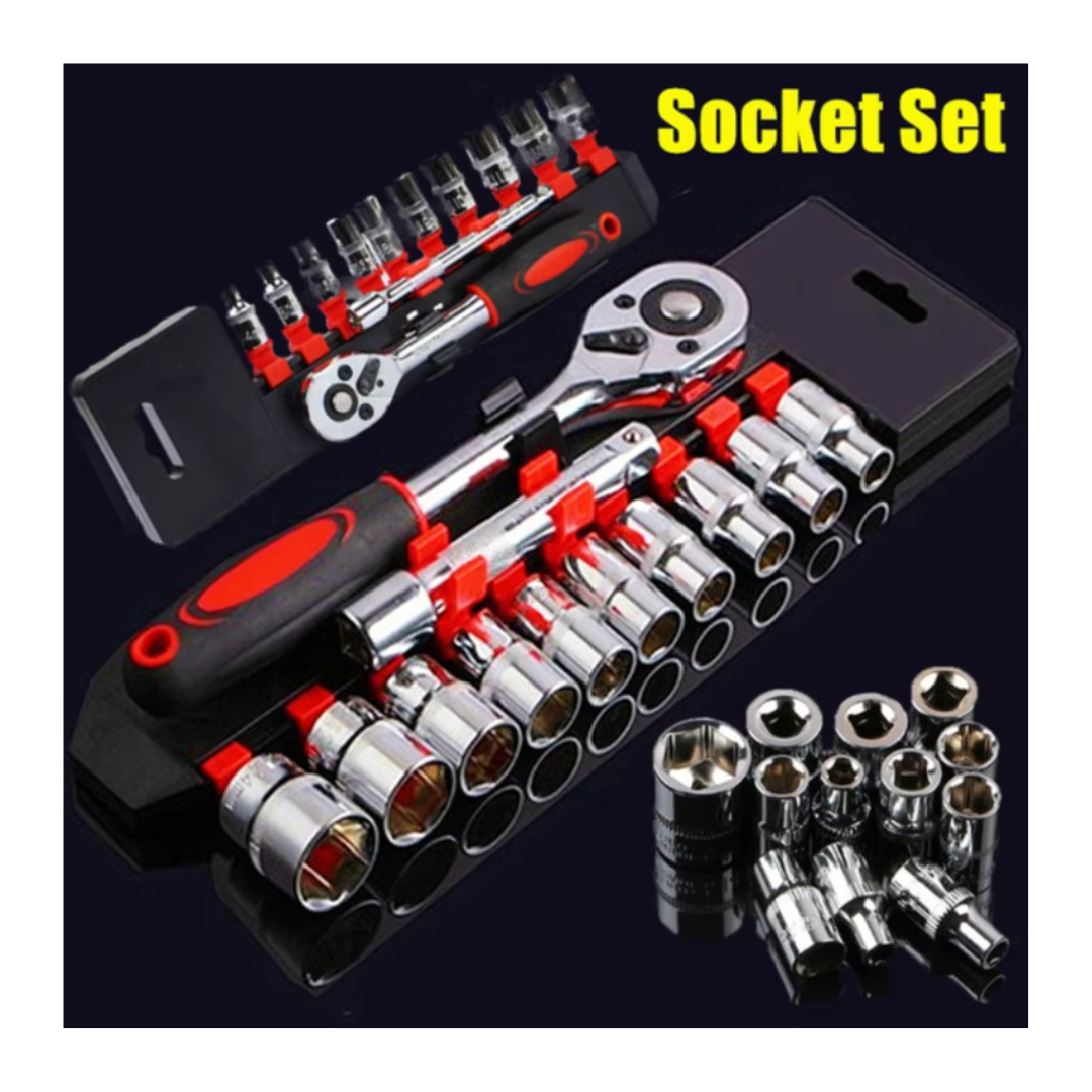 12-Piece Wrench Socket Set