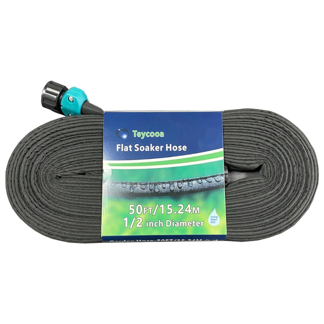 50 Ft Garden Flat Soaker Hose