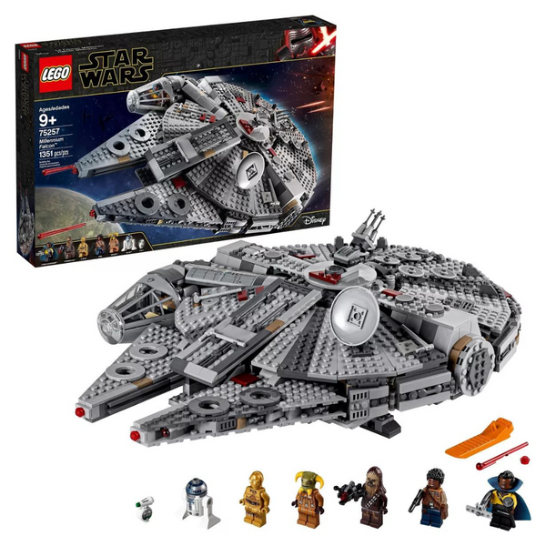 1351-Piece LEGO Star Wars Millennium Falcon Starship Building Set (75257)