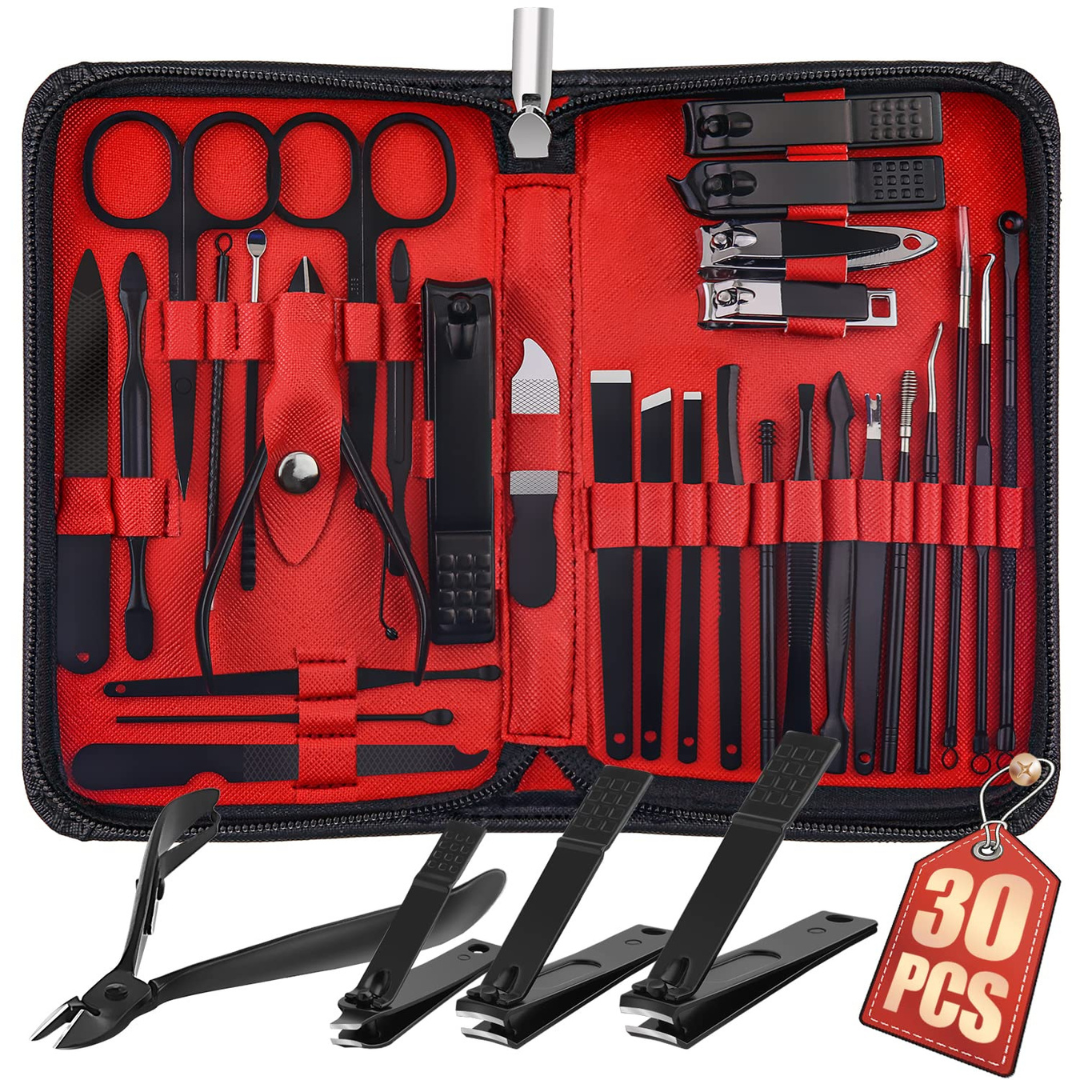 30-Piece WOAMA Professional Nail Clipper Set