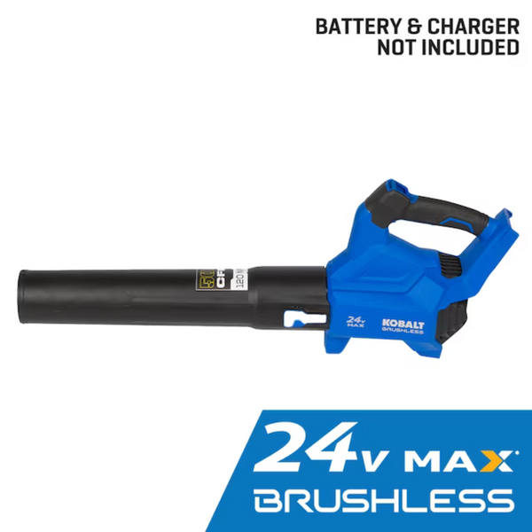 Kobalt 24-volt 500-CFM 120-MPH Battery Handheld Leaf Blower