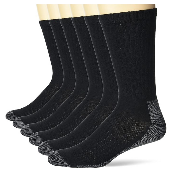 Hanes Men’s Work Socks (6-Pack)