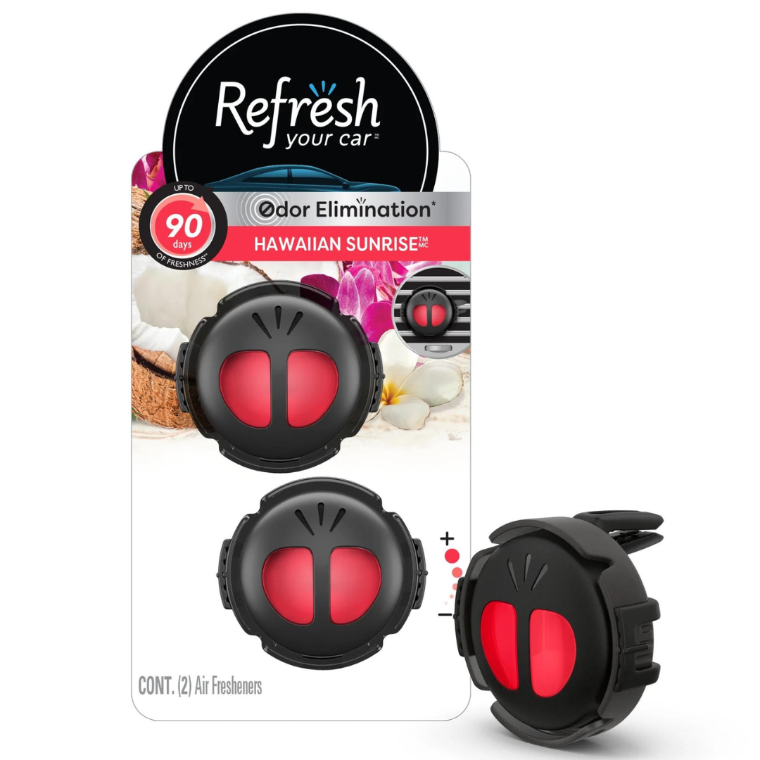 Set Of 2 Refresh Your Air Freshener Mini Car Oil Diffusers