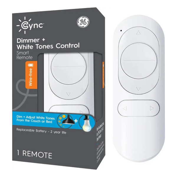 GE CYNC Wire-Free Battery-Powered White Tones Control Smart Remote