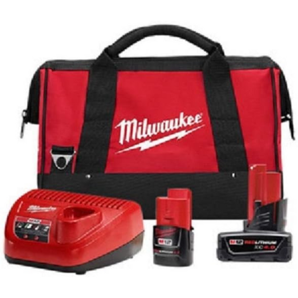 Milwaukee M12 REDLITHIUM CP2.0 & XC4.0 Starter Kit