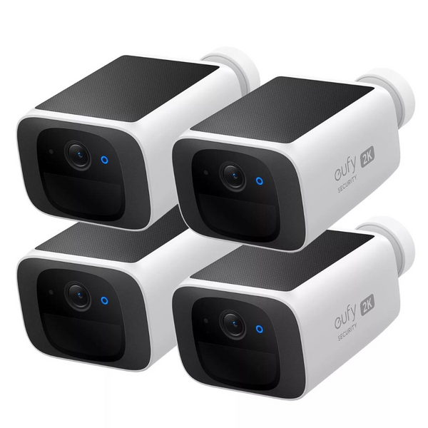 2-Pack Eufy S220 SoloCam Wireless Camera With 2K Video & Solar Recharge