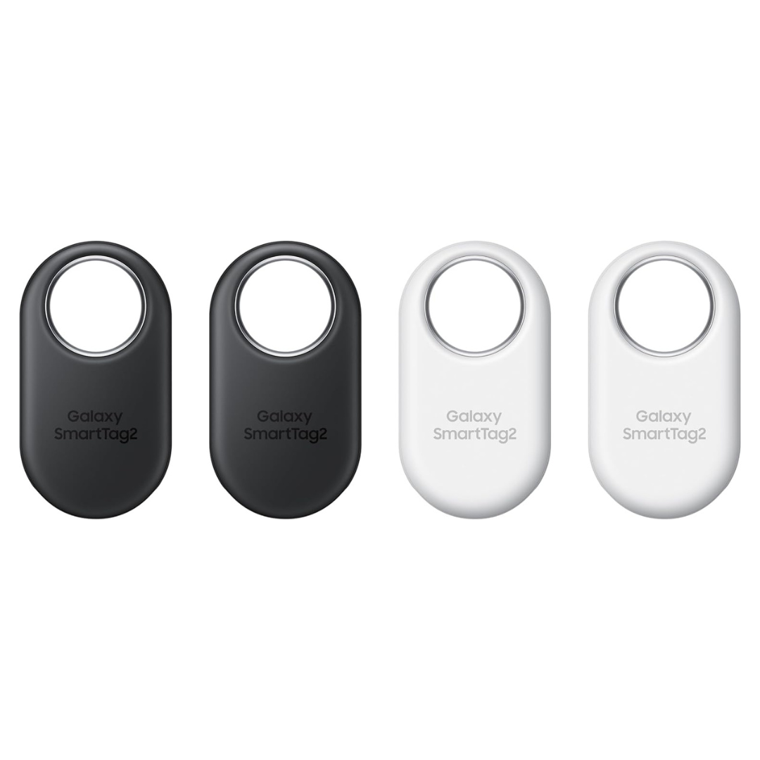 4-Pack Samsung Galaxy SmartTag2 Bluetooth Tracker (2 Black & 2 White)