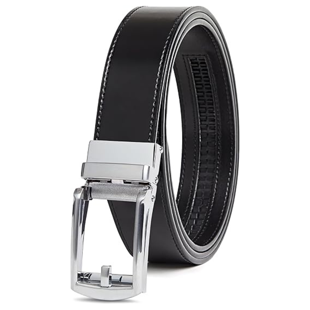 Carlo Fellini Men's Genuine Leather Ratchet Belt