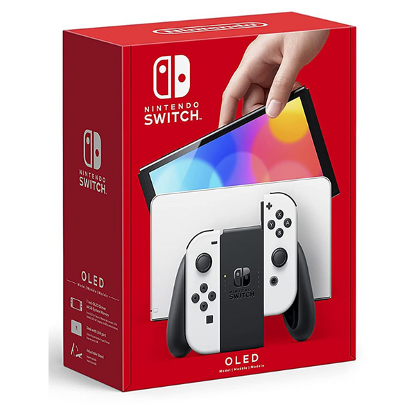 Nintendo Switch 64GB OLED Console With White Joy-Con Controllers