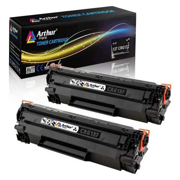 2-Pack Arthur Imaging Toner Cartridges Replacement For Canon 137