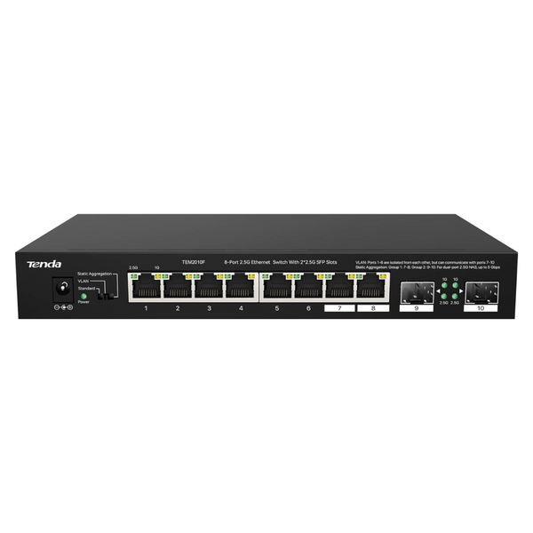 8-Port Tenda TEM2010F 2.5G Ethernet Switch