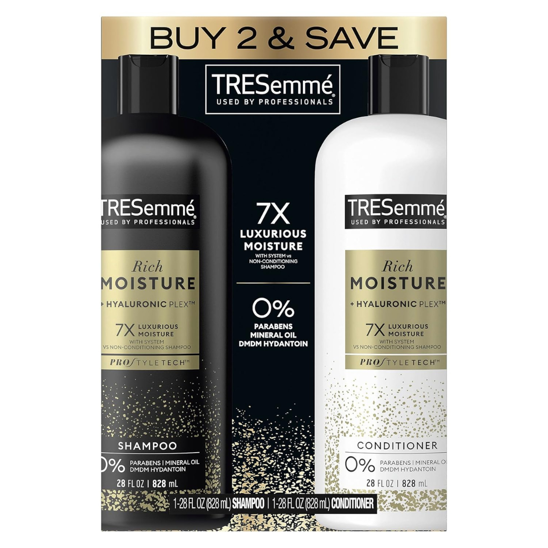 2-Pack 28-Oz TRESemme Rich Moisture Shampoo & Conditioner