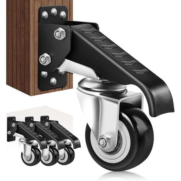 4-Pack Spacecare Heavy Duty Retractable Casters Wheels