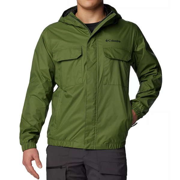 Columbia Men's Lava Canyon Omni-Tech Full-Zip Hooded Rain Jacket