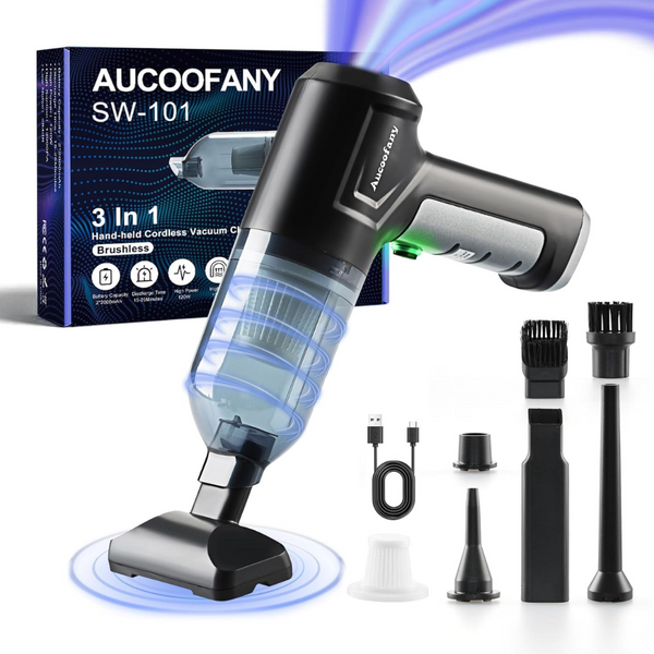 Aucoofany 3 In 1 High Power Portable Handheld Vacuum Cleaner