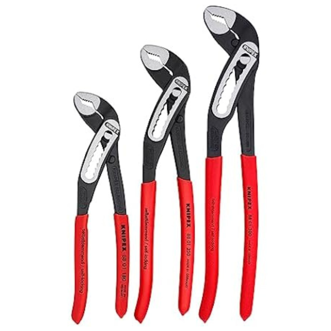 Knipex 3-Piece Alligator Pliers Set (7", 10", & 12")