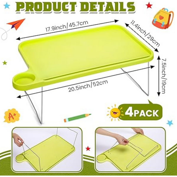 4-Pack Vercraft Children Foldable Lap Desk