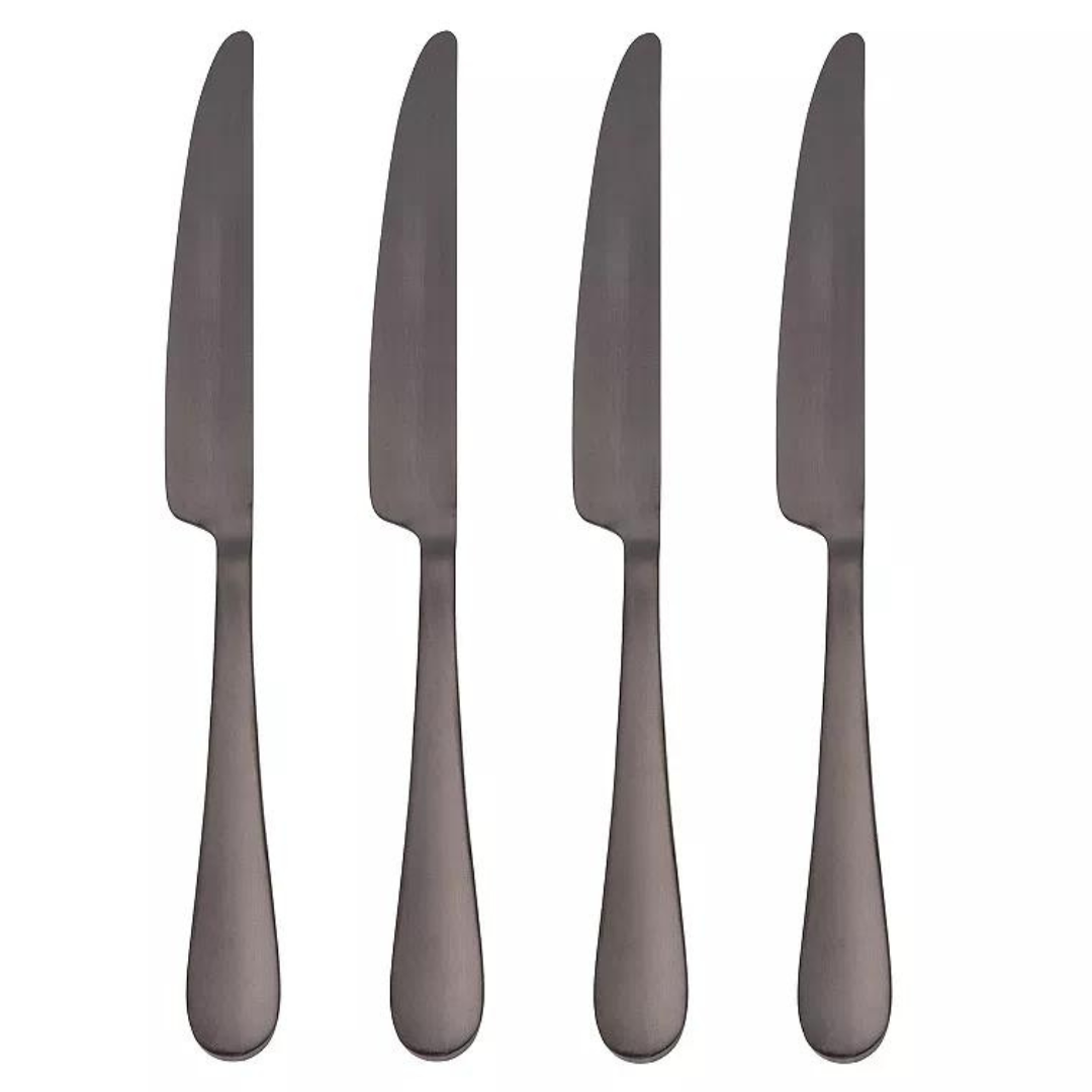 4-Piece Food Network Flat Iron Dinner Knife Set