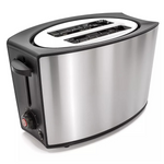 Elite Cuisine Stainless Steel 2-Slice Toaster With Bagel Function