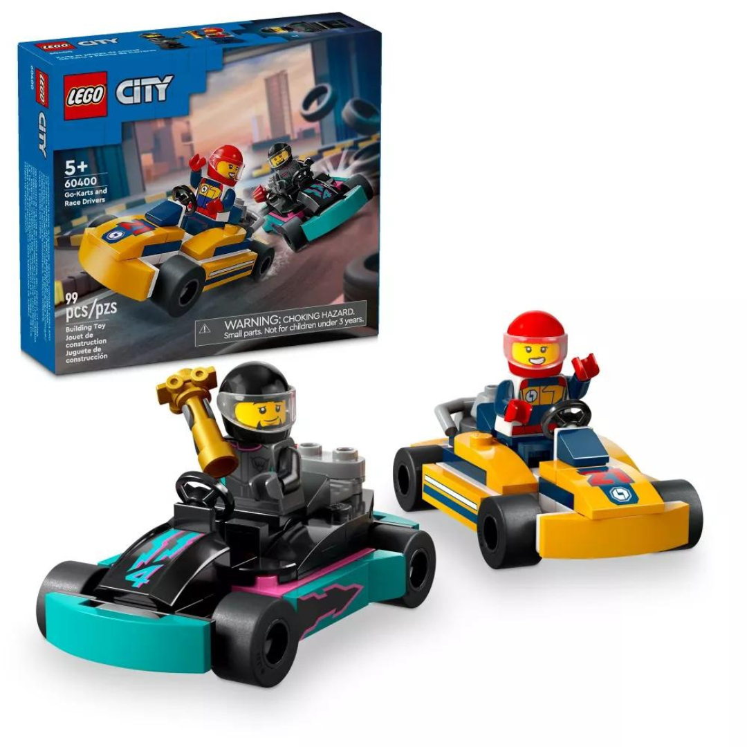 LEGO City Go-Karts And Race Drivers Toy Set (60400)