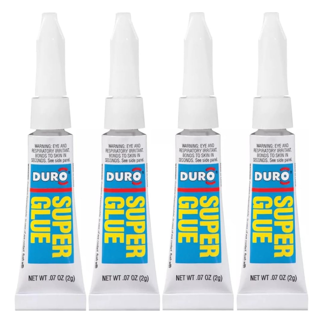 4-Pack Duro Super Glue 2-Gram Tubes (07 Fl Oz)