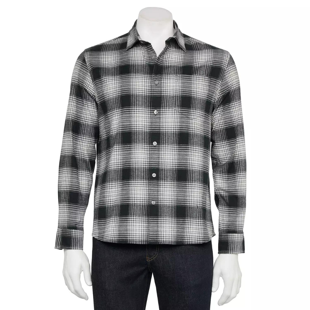 Apt. 9 Men's Premier Flex Standard-Fit Flannel Button-Down Shirt