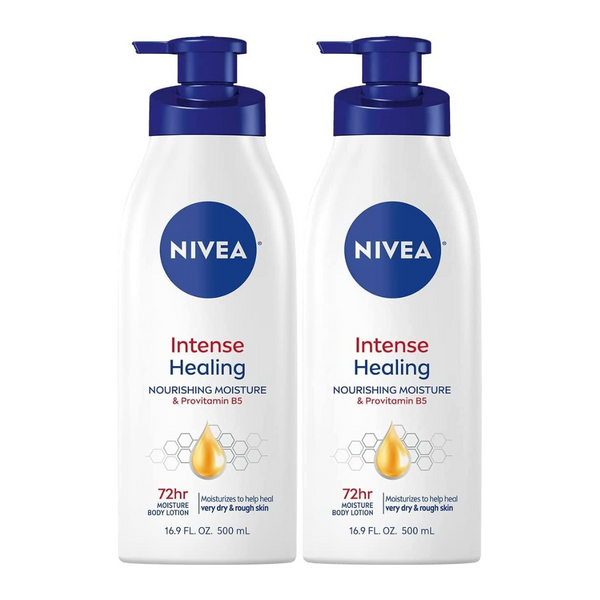 2-Pack NIVEA Intense Healing Body Lotion 16.9 Fl Oz Pump Bottle