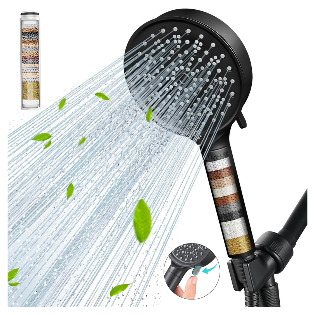 Cobbe Filtered 6 Spray Handheld Shower Head With Filters