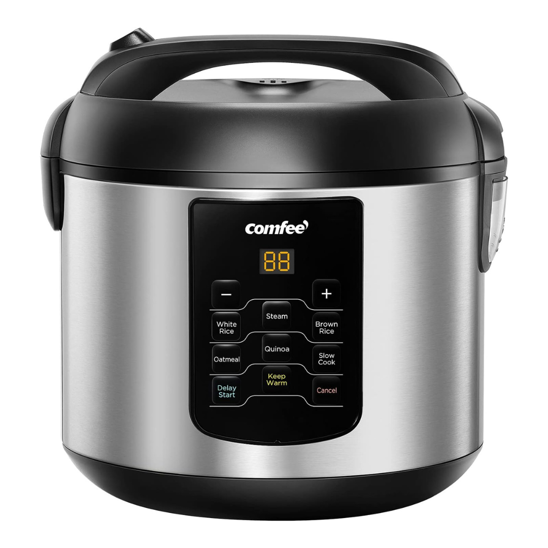 Comfee 6-In-1 2-Quart 8 Cups Cooked Stainless Steel Multi Cooker