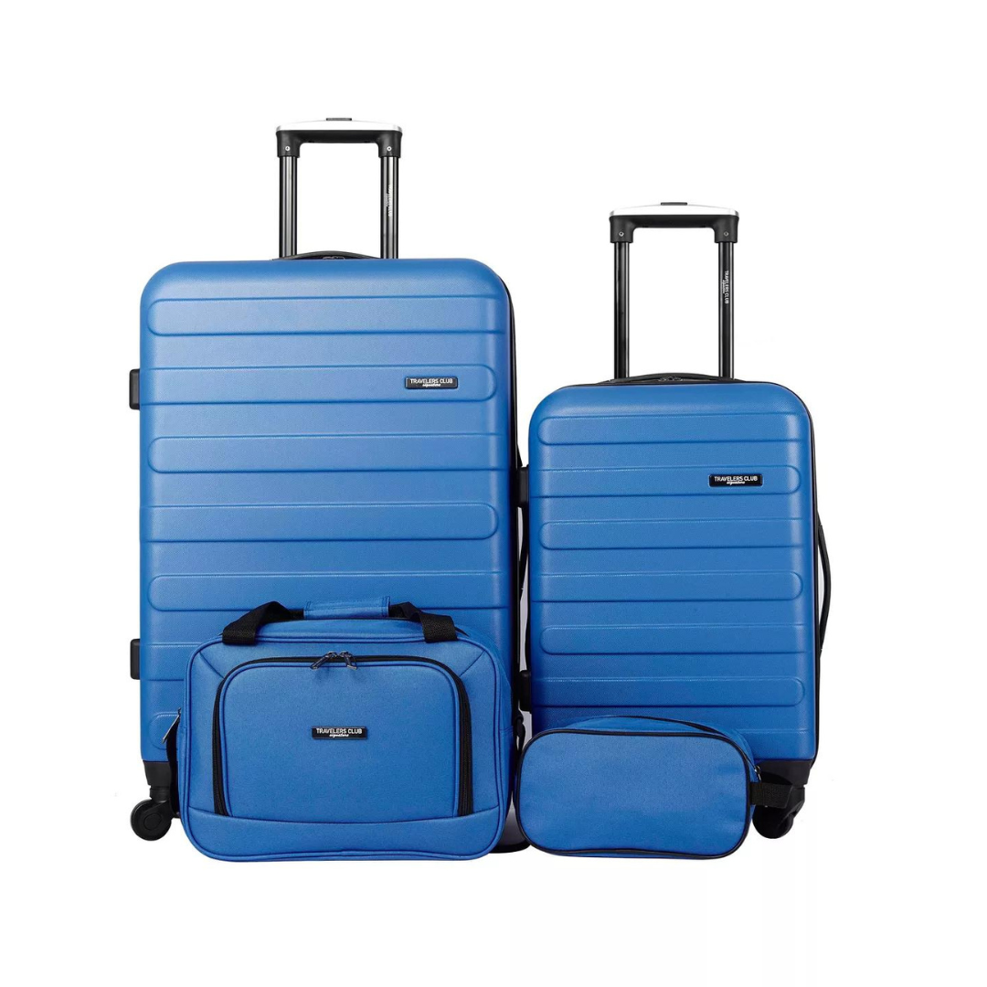 Travelers Club Austin 4 Piece Hardside Luggage Set (Various)