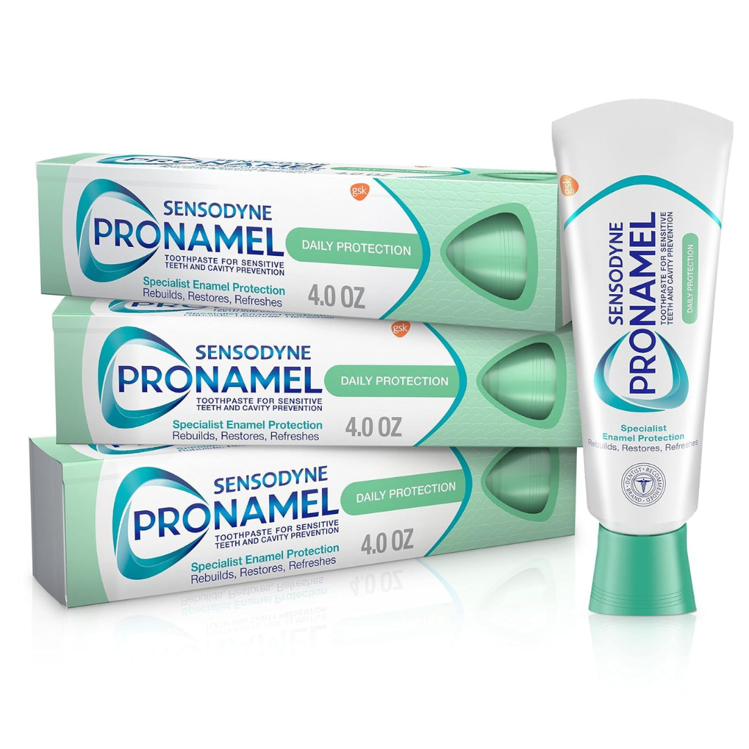 3-Pack 4oz Sensodyne Pronamel Daily Protection Enamel Toothpaste