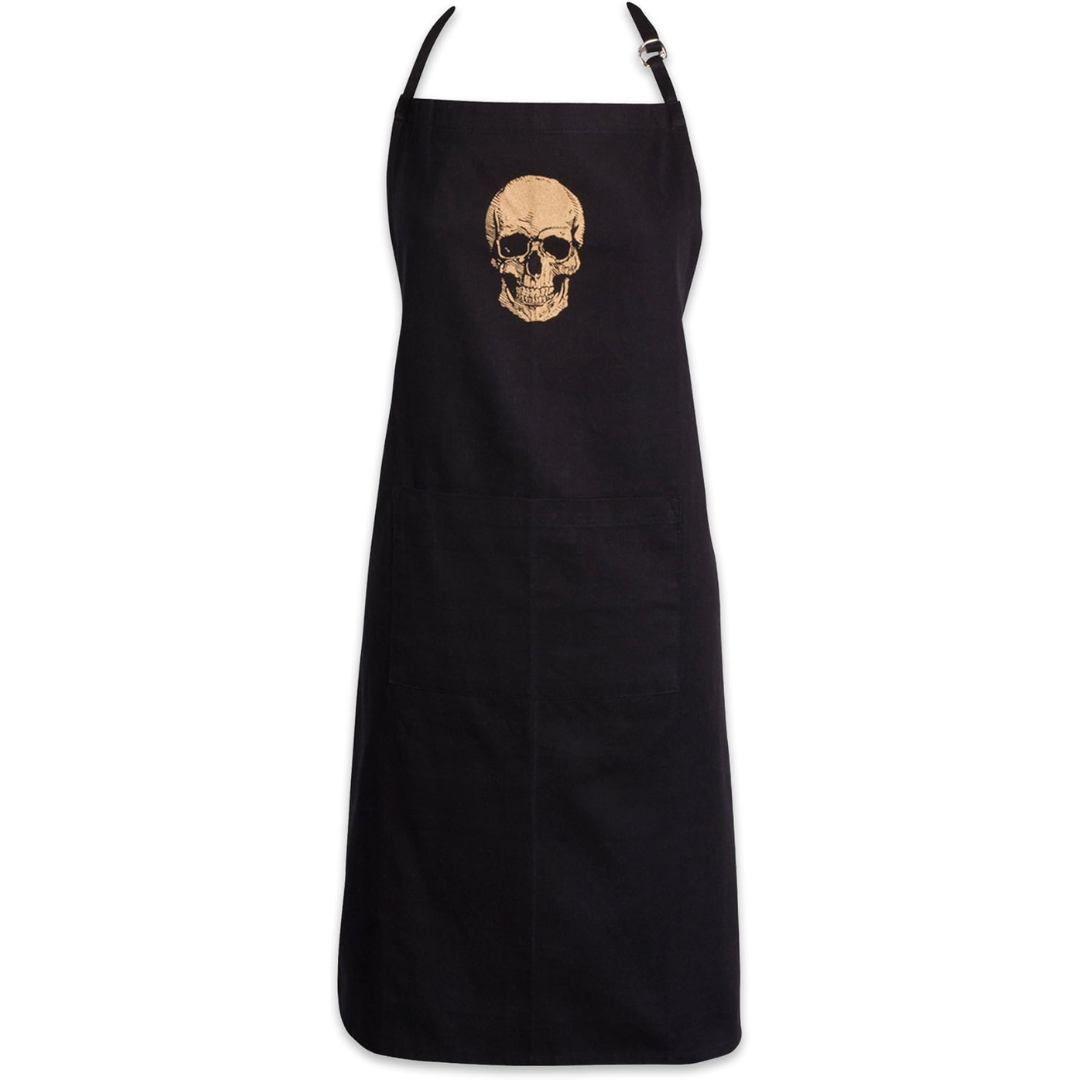 DII Happy Halloween Collection Goth Style Spooky Kitchen Apron