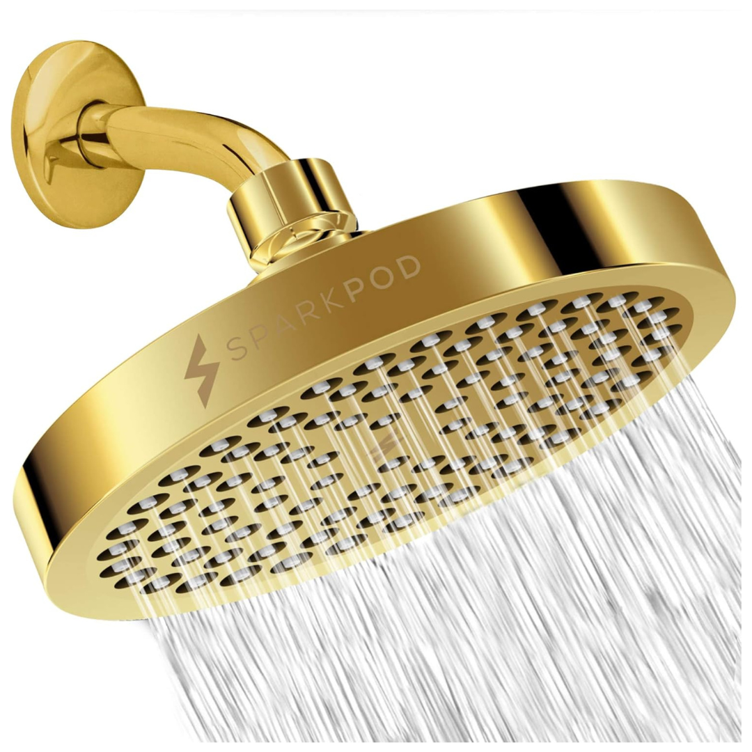 Premium 6" Round Quality Luxury Design Shower Head