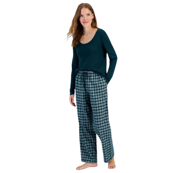 Charter Club Women's Cotton Flannel Plaid Pajama Pants