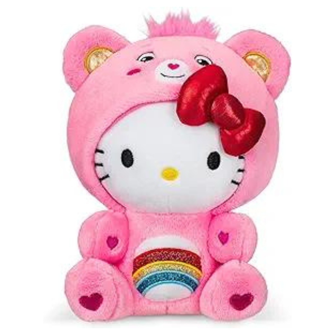 Care Bears Hello Kitty Dressed As Cheer Bear 8" Fun-Size Plush