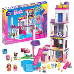 MEGA Barbie Color Reveal Building Toys Set, DreamHouse With 545 Pieces, 5 Micro-Dolls, 6 Pets And Accessories, 30 + Surprises