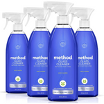 4 Bottles Of Method Glass Cleaner, Mint (28 Ounce Bottles)