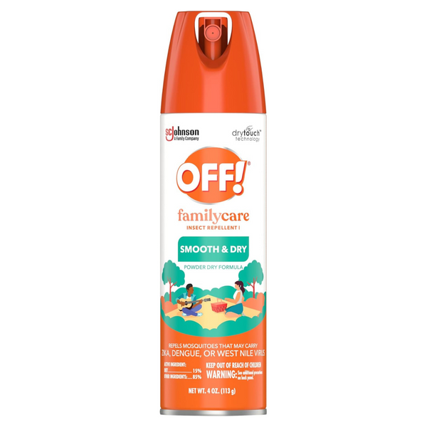 OFF! FamilyCare Insect & Mosquito Repellent Aerosol, Smooth And Dry Formula Bug Spray (4 Oz)