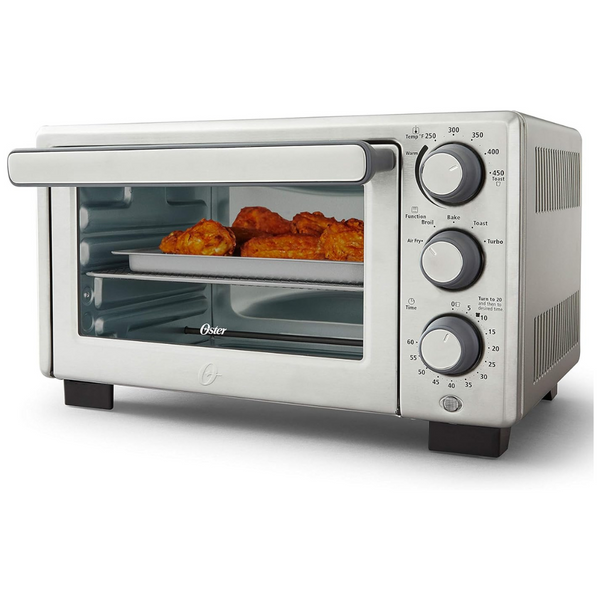 Oster Compact Countertop Oven With Air Fryer, Stainless Steel