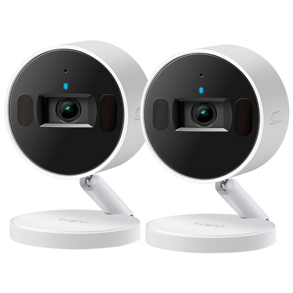 2-Pack TP-Link Tapo Indoor 2K Wi-Fi Security Plug-In Camera