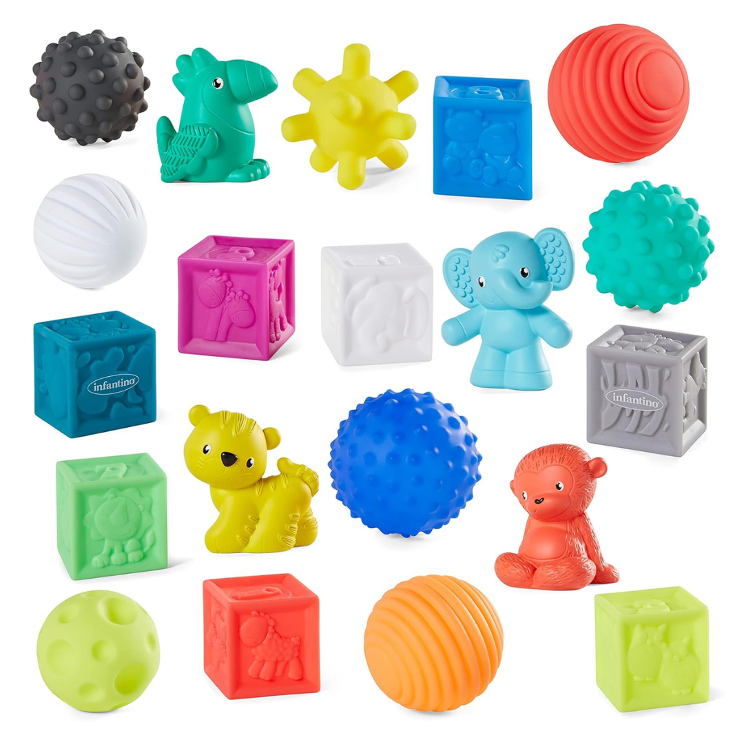 20-Piece Infantino Sensory Balls, Blocks & Buddies