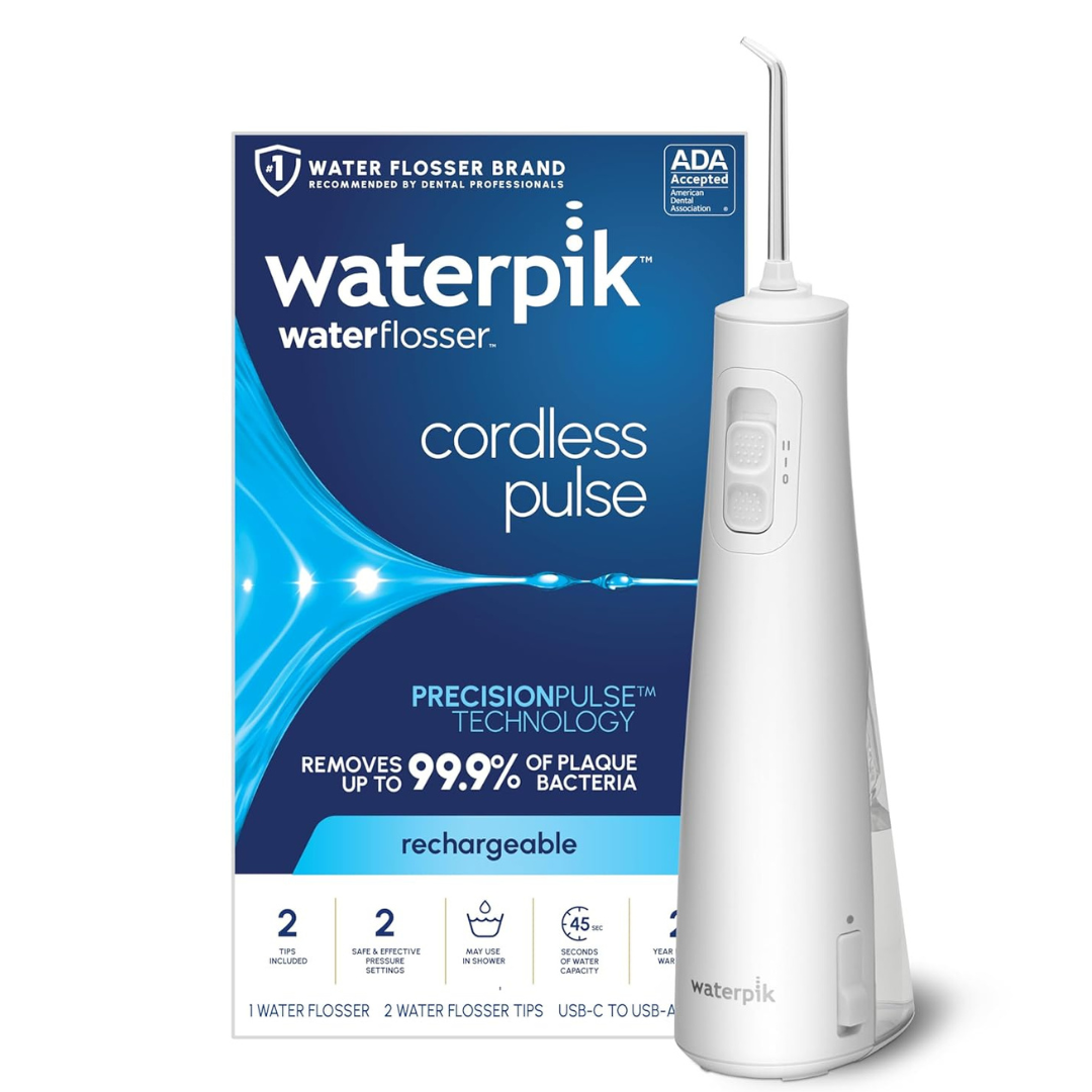 Waterpik Cordless Pulse Rechargeable Portable Water Flosser (3 Colors)