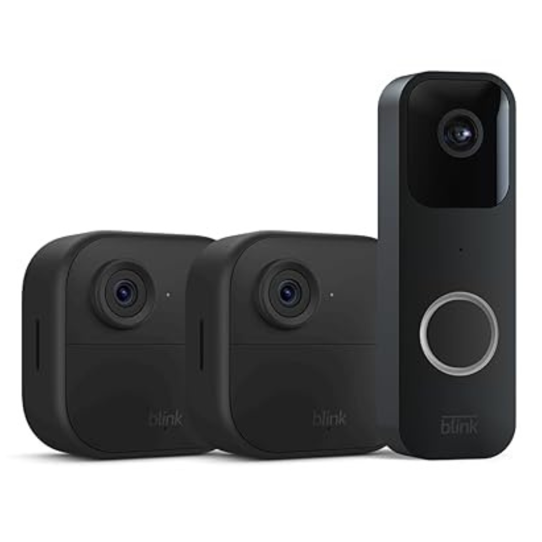 Blink Video Doorbell + 2 Outdoor 4 Smart Security Cameras (4th Gen)