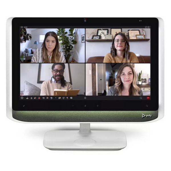 Poly Studio P21 21.5" 1080p Monitor With Built-In Speakers, Webcam & Mic