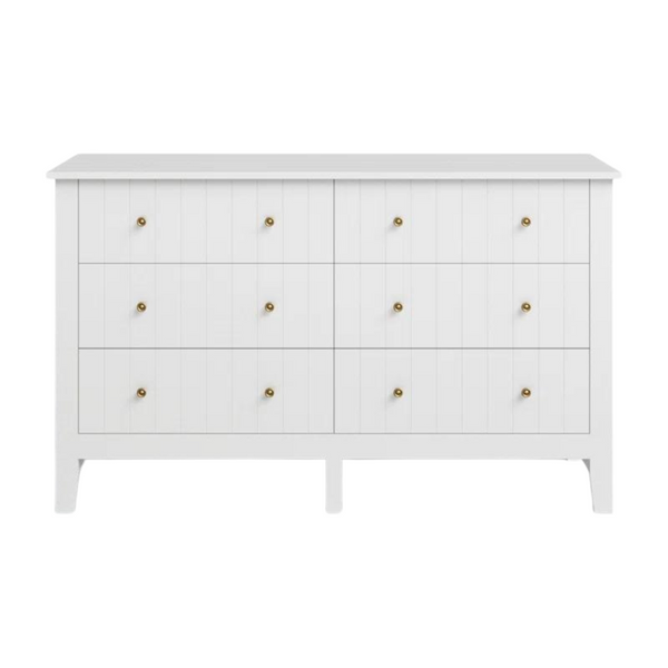 Arcel 6 Drawer Double Dresser For Bedroom (52.36"W)