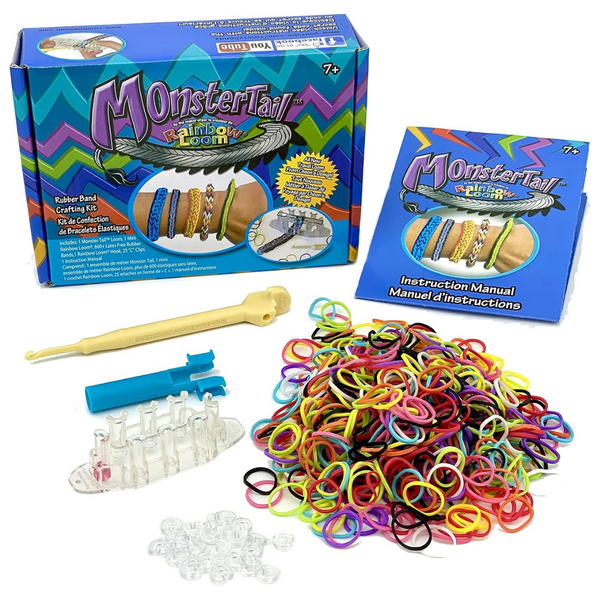 Rainbow Loom Monster Tail Kit Features Compact Loom & Case