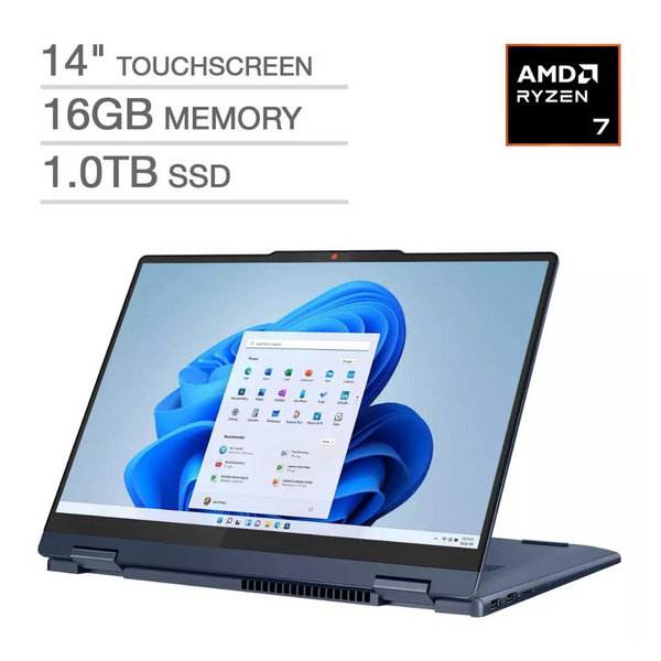 Lenovo IdeaPad 5 14" WUXGA Touchscreen 2-in-1 Laptop (Ryzen 7 8845HS / 16GB RAM / 1TB SSD) [Certified Refurb]