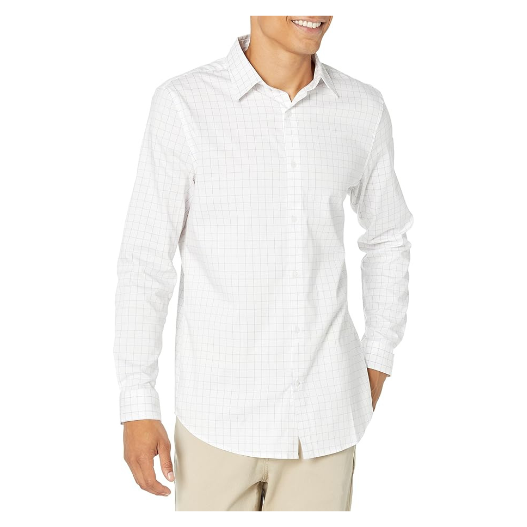 Amazon Essentials Men's Regular-Fit Long-Sleeve Shirt (S-XXL)