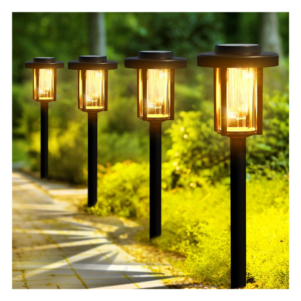 8-Pack IP65 Waterproof Auto On/Off Bright Solar Garden Lights